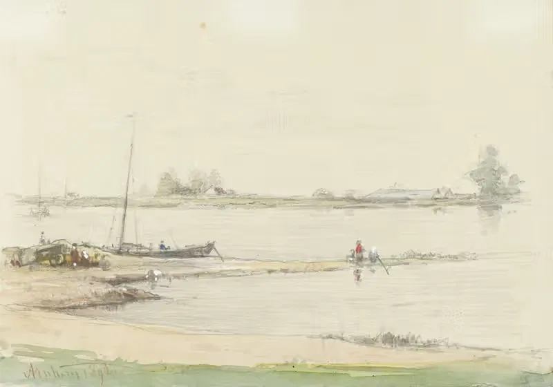Rijn bij Arnhem by Louis Chantal, 1892 — digital art print download