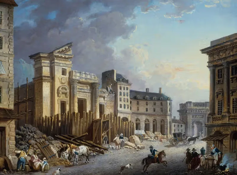 Снос церкви Святого Варфоломея by Пьер-Антуан Демаки, 1791 — digital art print download