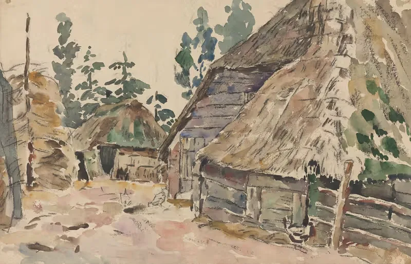 Фермерский двор by Вилельмус Иоганнес Стенхофф, 1873 - 1932 — digital art print download