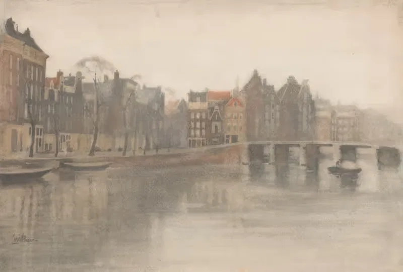 Старая Вaal в Амстердаме by Виллем Витсен, 1870 - 1923 — digital art print download