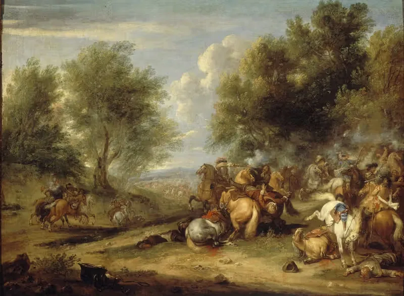 Choc de cavalerie ou Combat de cavalerie — Adam Frans van der Meulen