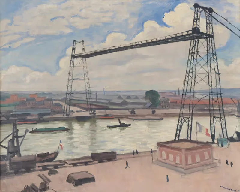 Руэн, трансбордерный мост by Альбер Марке, 1912 — digital art print download
