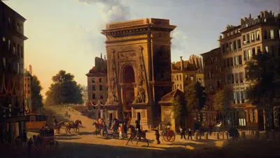 Порт Сен-Дени, 2-й округ by Александр Пау де Сент-Мартен, 1810-1830 — digital art print download