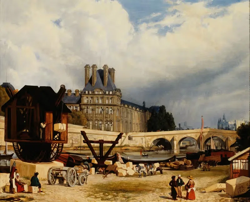 Les Tuileries et le Pont Royal — Arthur Henry Roberts