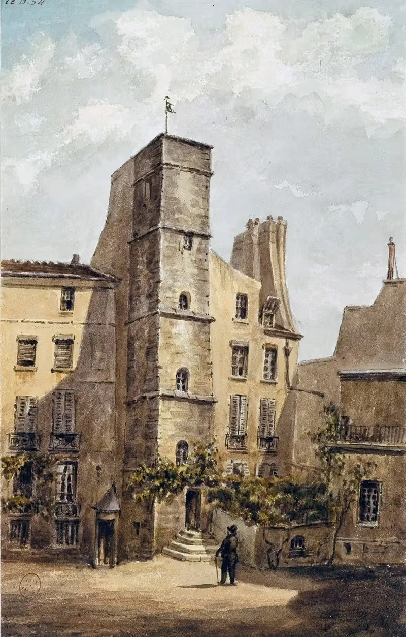 Дом, 14 улица Шанонесс by Огюст-Себастьен Бенар, 1810-1873 — digital art print download