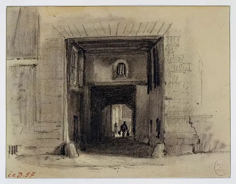 Проход Сен-Жан-де-Латран by Огюст-Себастьен Бенар, 1854 — digital art print download