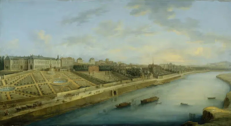 Паси и Шайо с видом на Гренель by Шарль-Леопольд Гревенбрук, 1743 — digital art print download