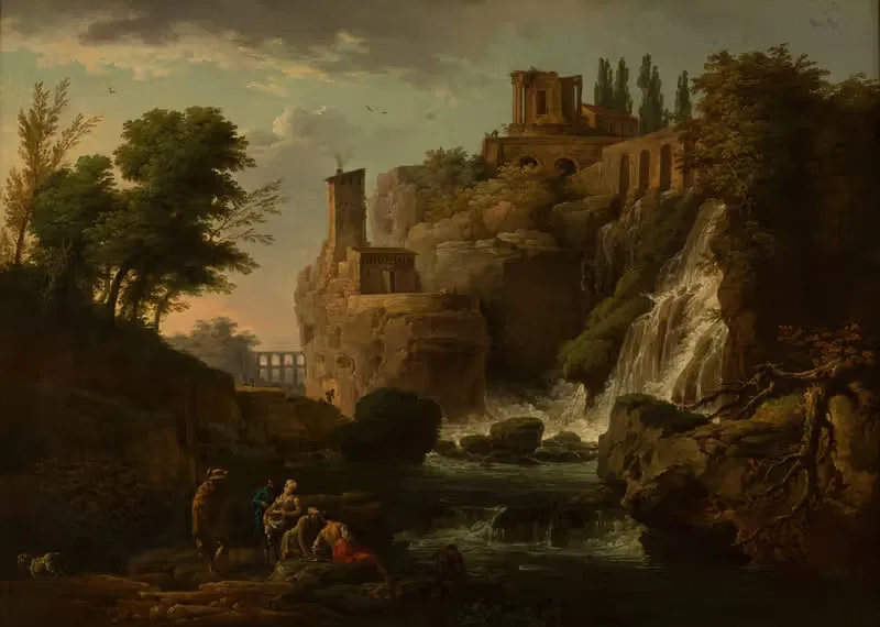 Каскатели Тиволи by Клод-Жозеф Верне, 1740-1748 — digital art print download