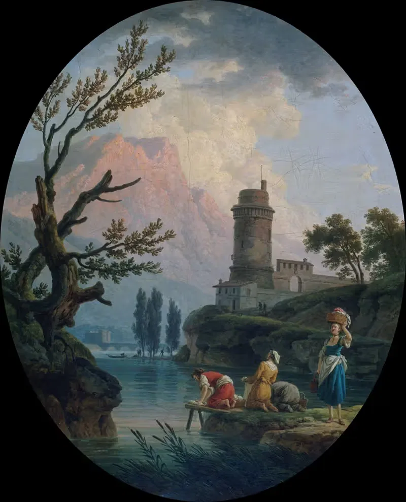 Paysage avec lavandières — Claude-Joseph Vernet
