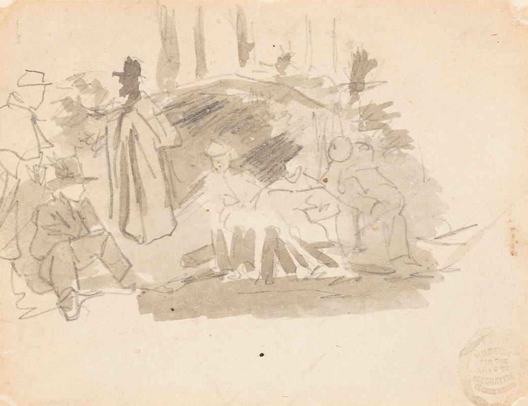 Soldiers Camping by Winslow Homer, 1862 — digital art print download