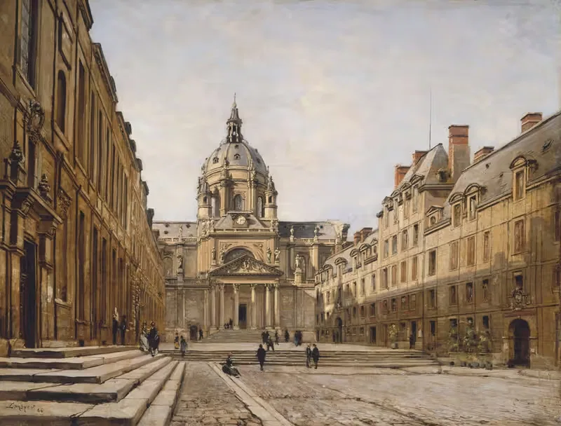 Двор старой Сорбонны by Эммануэль Лансье, 1886 — digital art print download