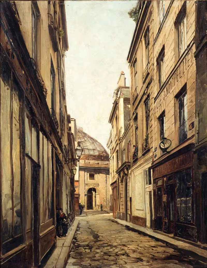 Улица Соваль by Эммануэль Лансье, 1886 — digital art print download