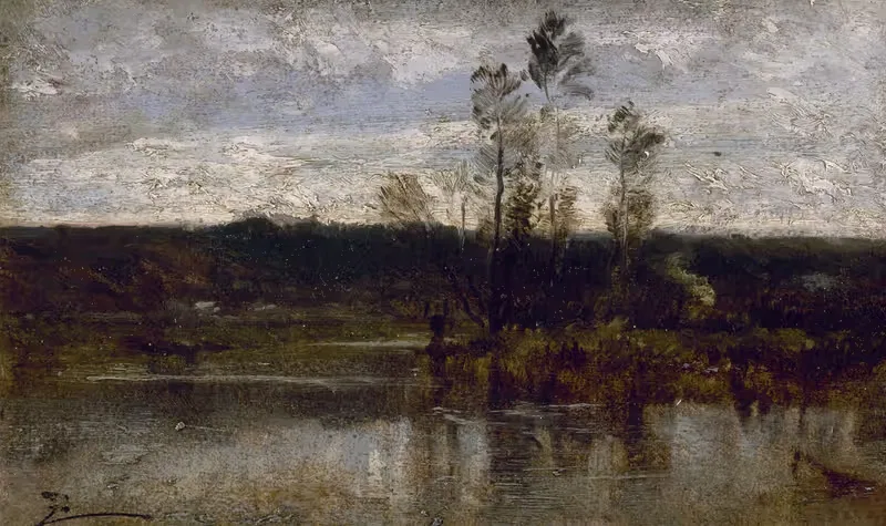 Bord de rivière by Félix Ziem, 1850-1860 — digital art print download