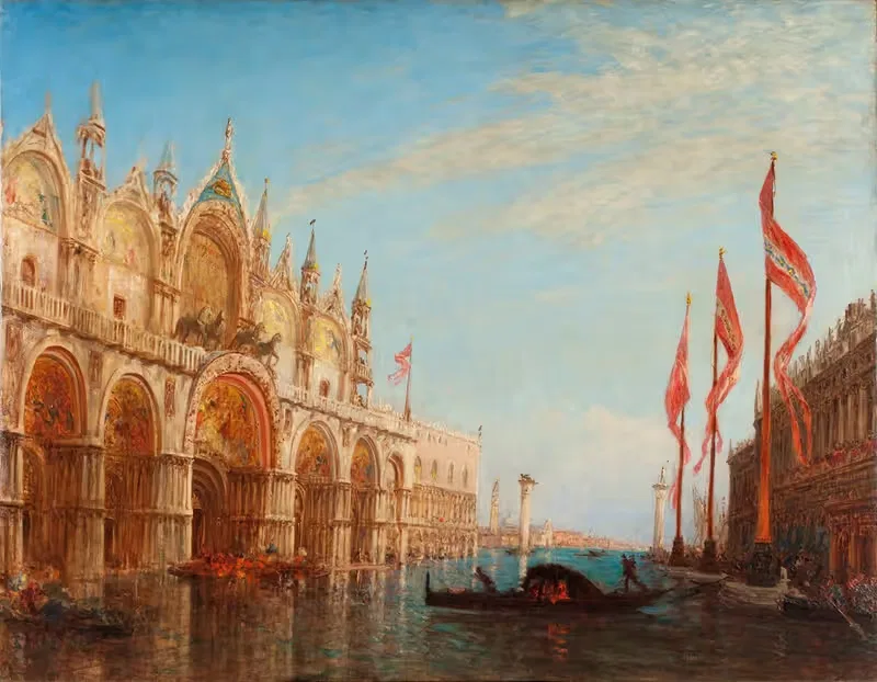 La place Saint-Marc, inondation de 1863 — Félix Ziem