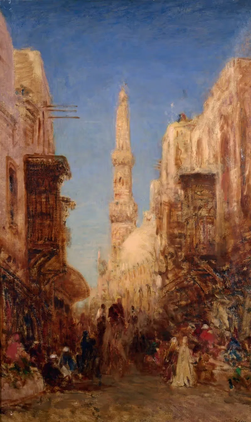 Улица старого Каира by Феликс Зием, 1885-1890 — digital art print download
