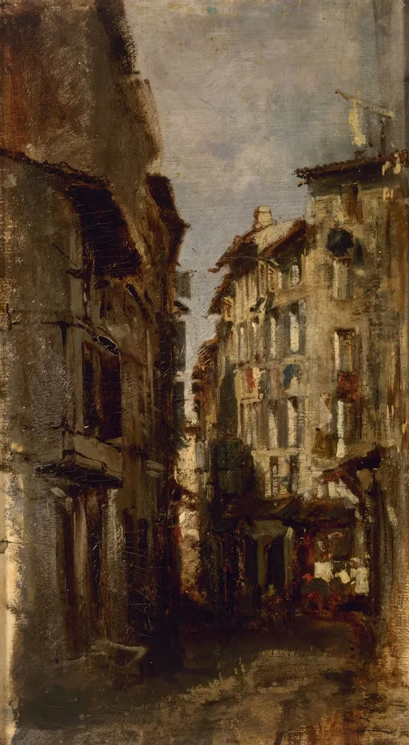 Vieilles maisons by Félix Ziem, 1850-1900 — digital art print download