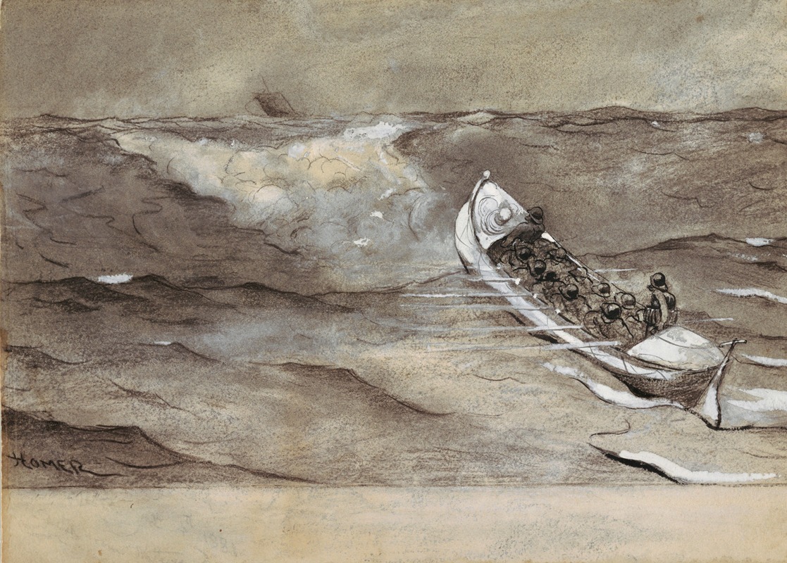 The Life Boat by Уинслоу Хомер, 1881 — digital art print download