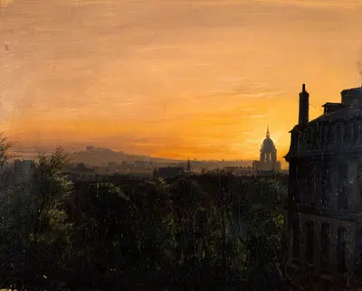 Vue de Paris, prise de Montparnasse by François-Edme Ricois, 1829 — digital art print download