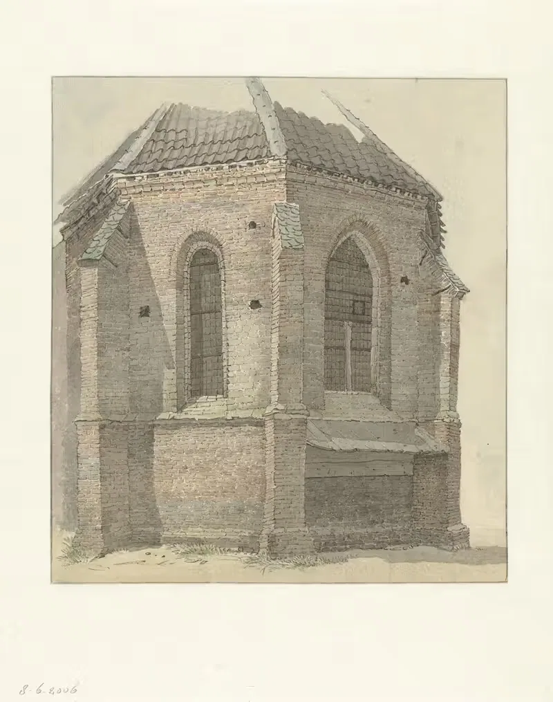 Старая церковь в Ваасене by Геррит Хульсбум, 1794 - 1863 — digital art print download