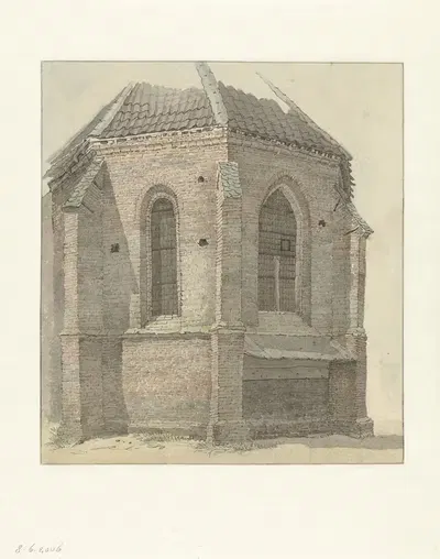 Старая церковь в Ваасене by Геррит Хульсбум, 1794 - 1863 — digital art print download