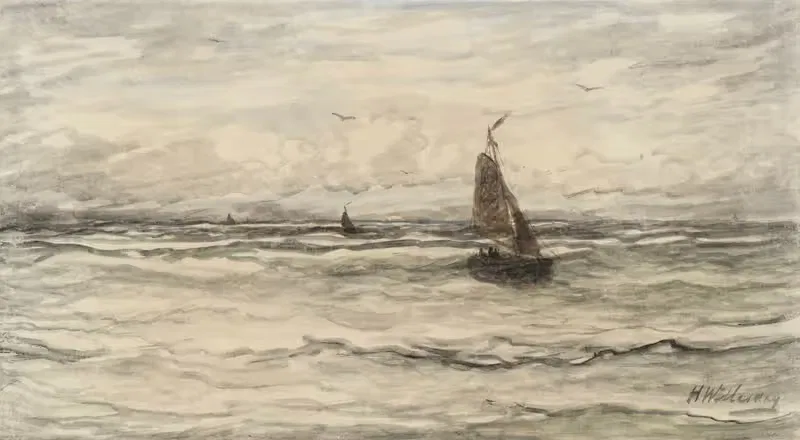 Бомшуйтен на море by Хендрик Виллем Месдаг — digital art print download