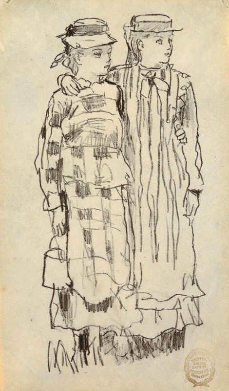 Two Girls by Уинслоу Хомер, 1879 — digital art print download