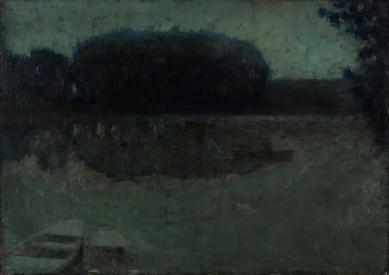 Rivière bleue, Montreuil-Bellay — Henri Le Sidaner