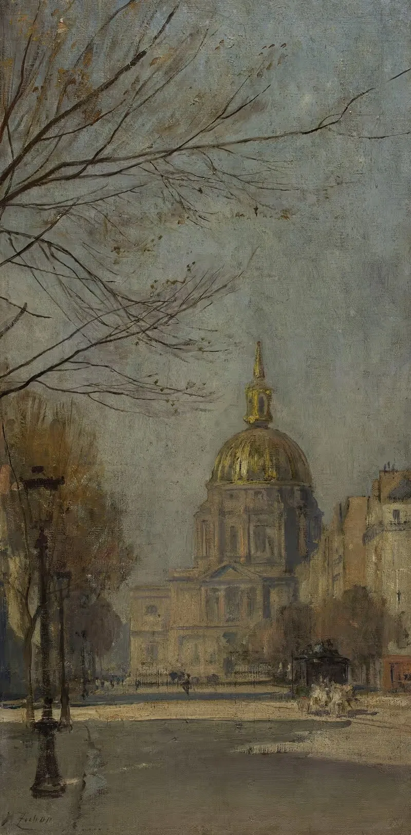 Бульвар Инвалидов by Анри Зюбэр, 1889 - 1891 — digital art print download
