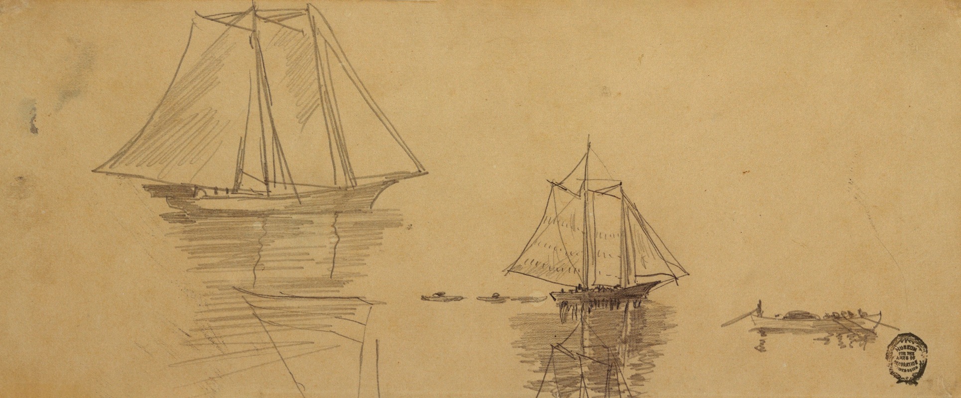 Two Schooners and Dories by Уинслоу Хомер — digital art print download