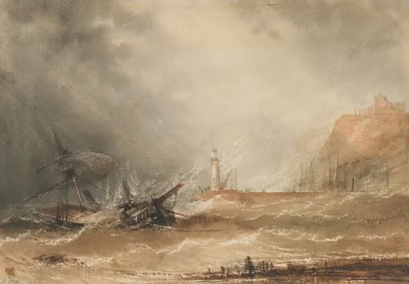 Корабль у Уитби в бурю by Генри Барлоу Картер, 1859 — digital art print download