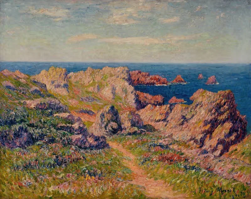 Хорошая погода в Перне (остров Уэссан) by Генри Морет, 1901 — digital art print download