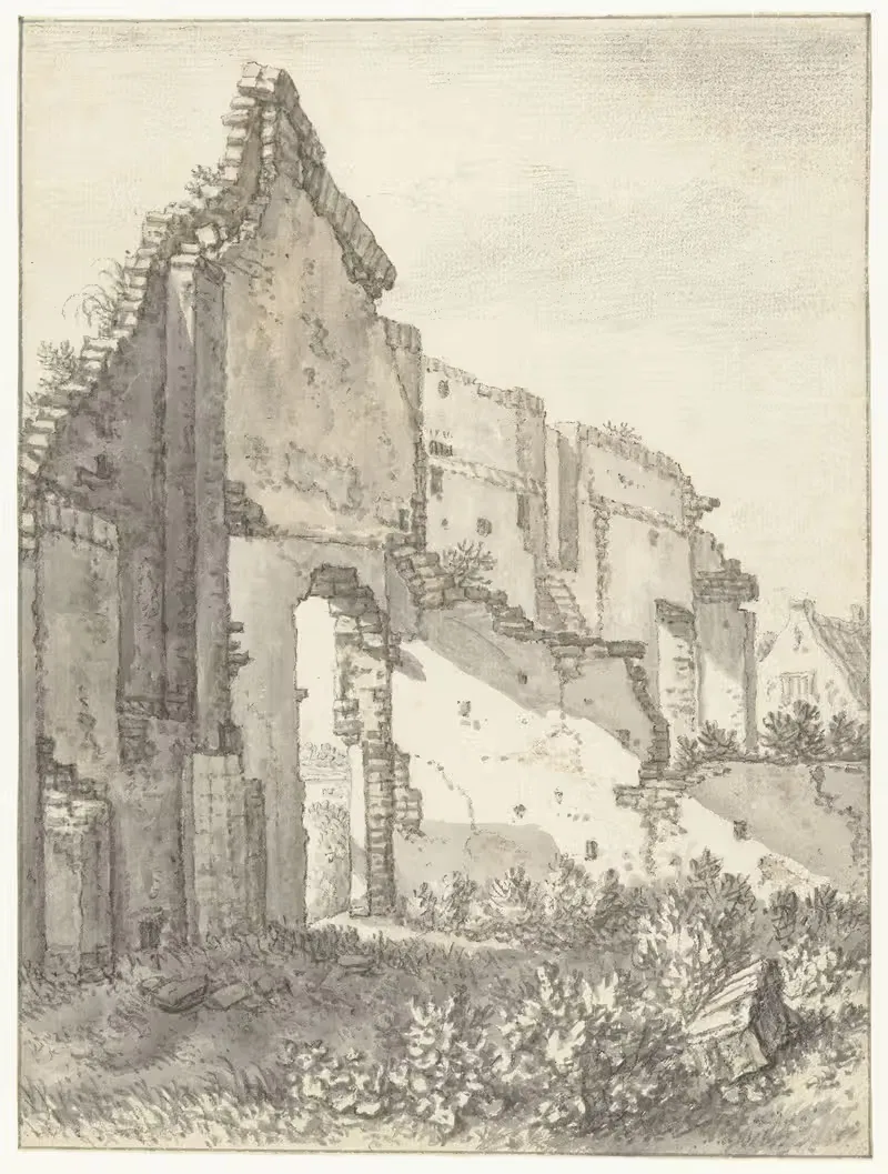 Ruïnes van een gebouw te Utrech — Herman Saftleven