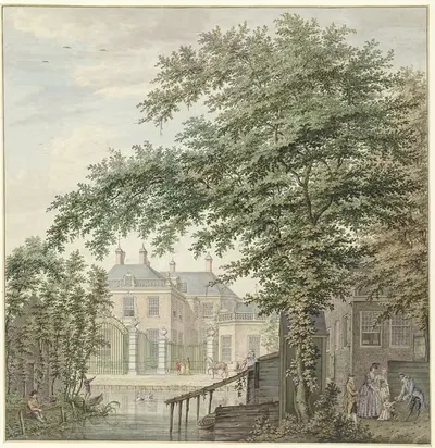 View of Luxemburg House at Maarssen on the Vecht by Hermanus Petrus Schouten, 1757 - 1822 — digital art print download