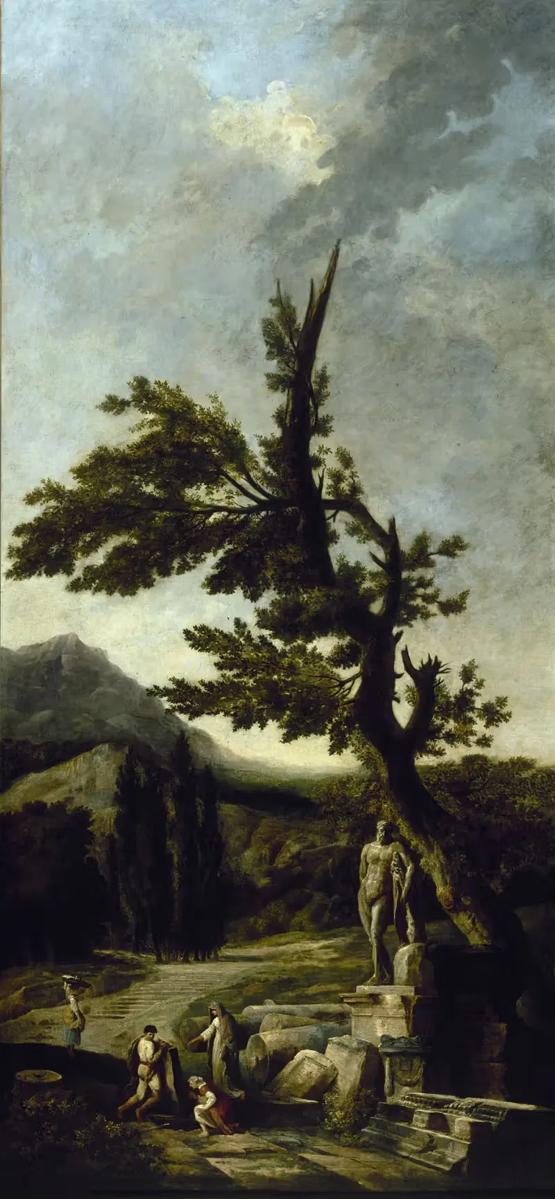 Геркулес Фарнезе by Юбер Робер, 1790 — digital art print download