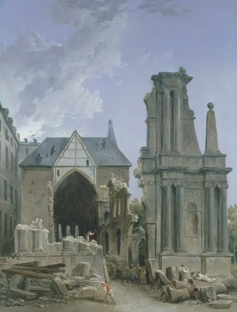 L'Eglise des Feuillants en démolition — Hubert Robert