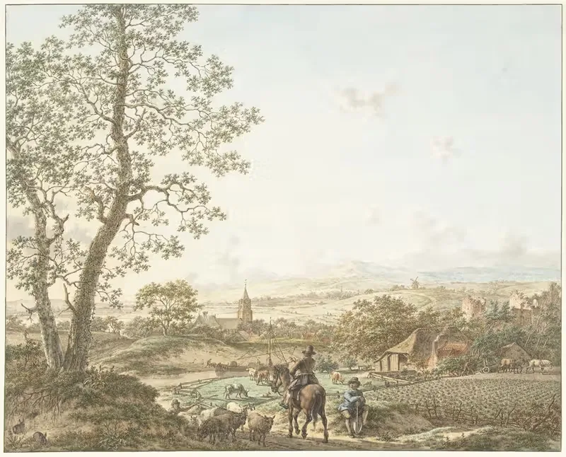 Весна, утро и земля by Якоб Кац, 1797 — digital art print download