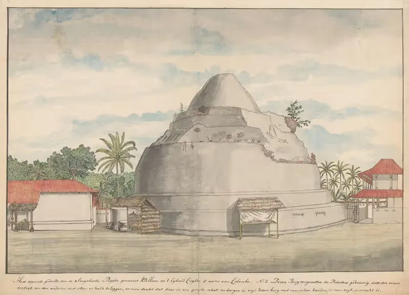 Ступа Калиани на Цейлоне by Ян Брандес, 1785 — digital art print download