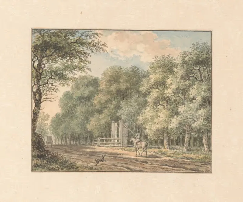 Op de Amstelveense Weg by Jan Evert Grave, 1798 — digital art print download