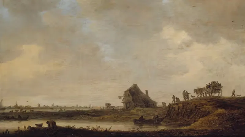 L'Auberge au bord de la rivière — Jan van Goyen