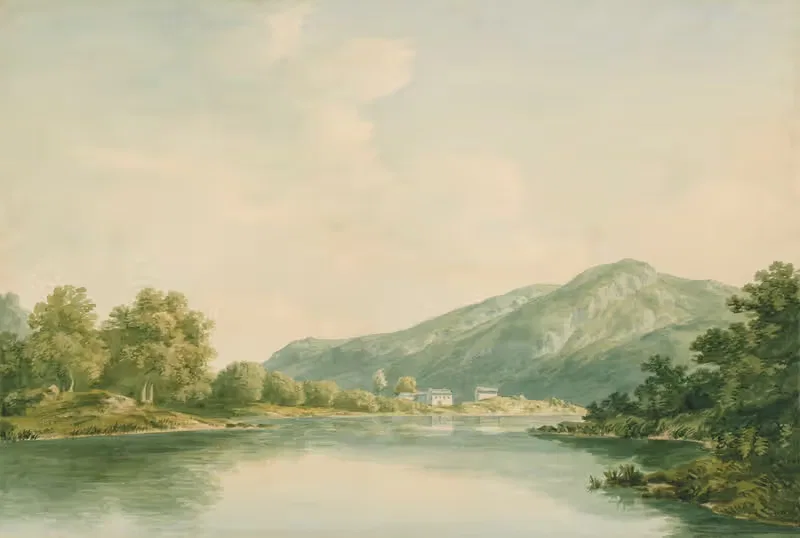 The lower end of Lake Windermere — John Warwick Smith