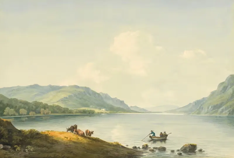 Уллсуотер с парка Гобэрроу by Джон Уорик Смит, 1789 — digital art print download