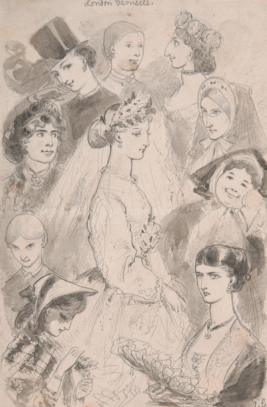 London Damsels by Аделаида Клаксон — digital art print download