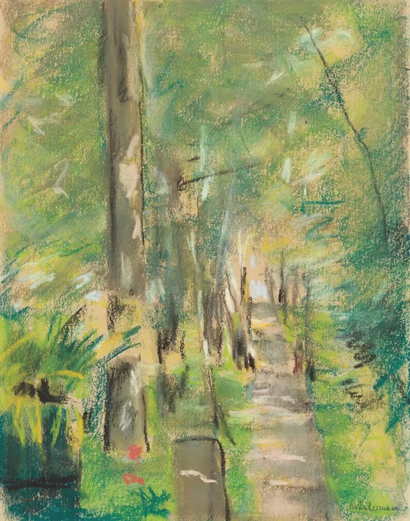 Birkenallee im Wannseegarten — Max Liebermann