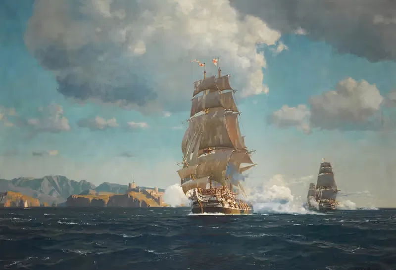 Битва на открытом море by Михаэль Зено Димер — digital art print download