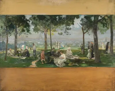 Вид на Париж с Ванв by Поль Леон Феликс Шмитт, 1902 — digital art print download
