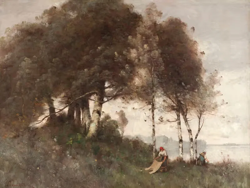 Paysage aux lavandières — Paul Désiré Trouillebert