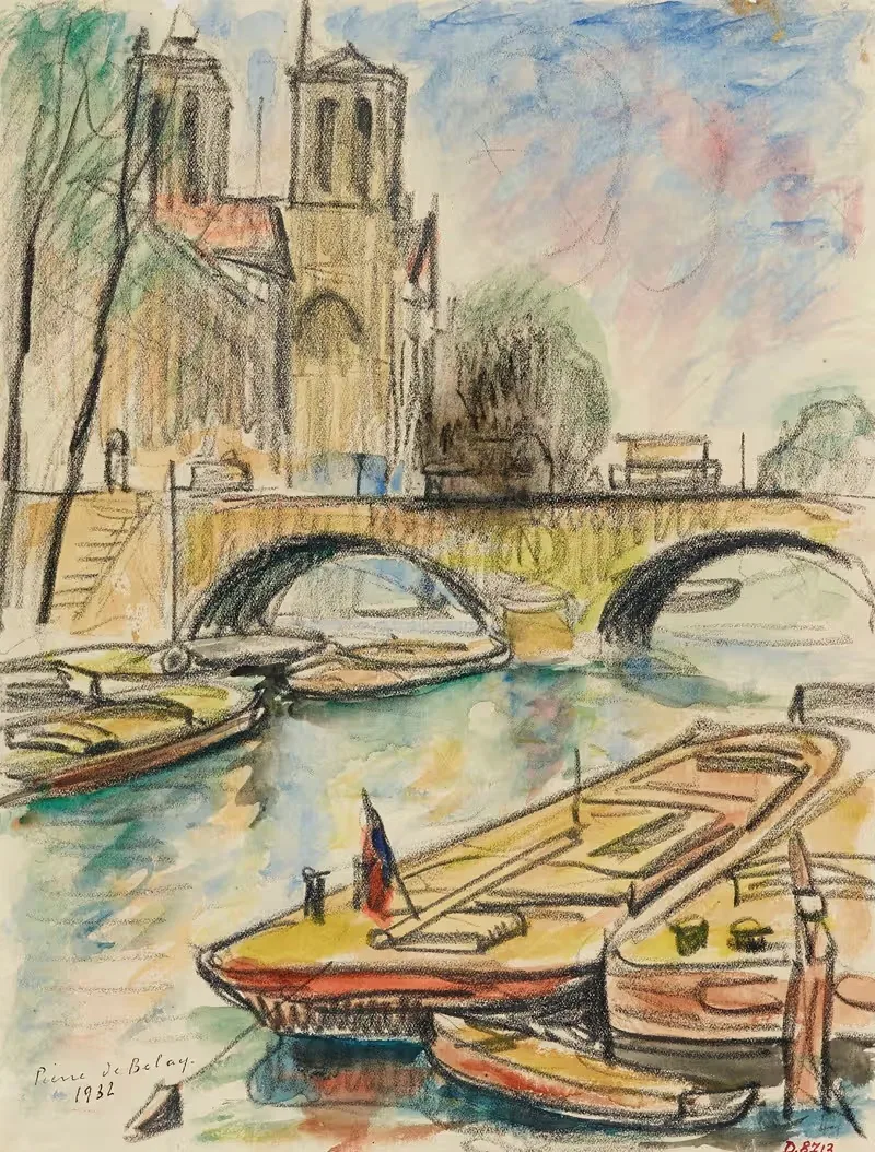 Notre-Dame et le pont Saint-Michel — Pierre de Belay