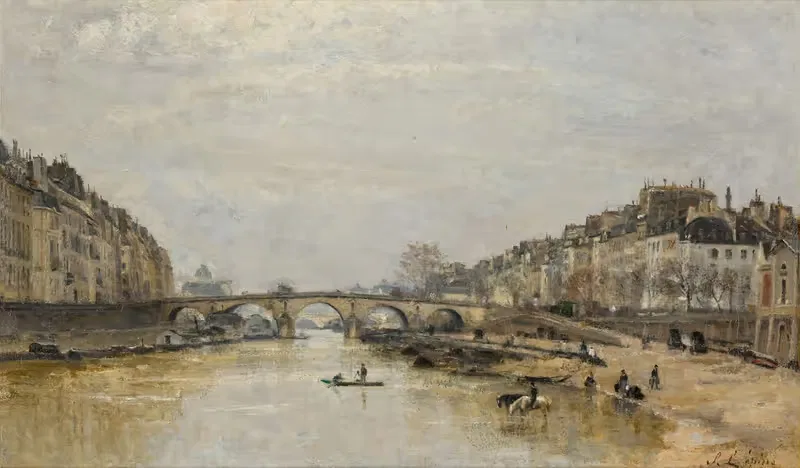 La Seine au Pont Marie — Stanislas Lépine