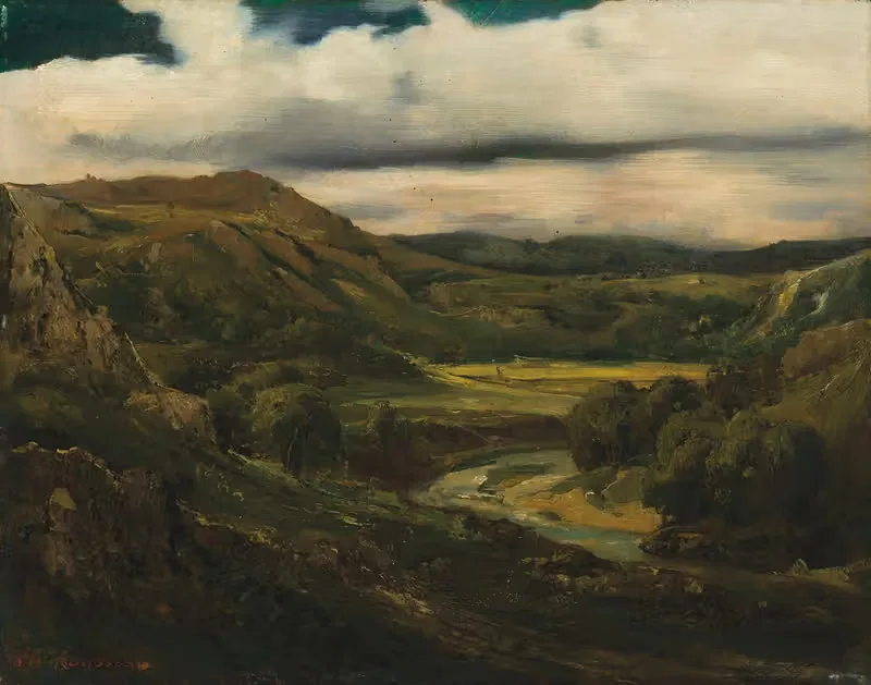 Vallée et montagnes d'Auvergne — Théodore Rousseau