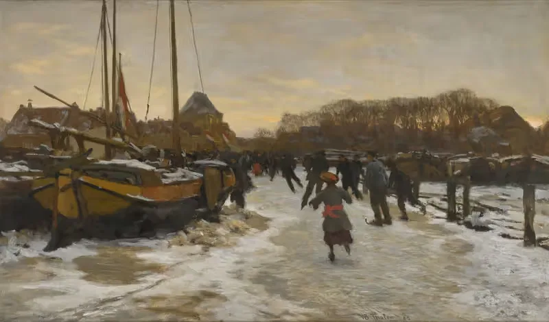 Ледяные развлечения by Виллем Бастиан Толен, 1905 — digital art print download